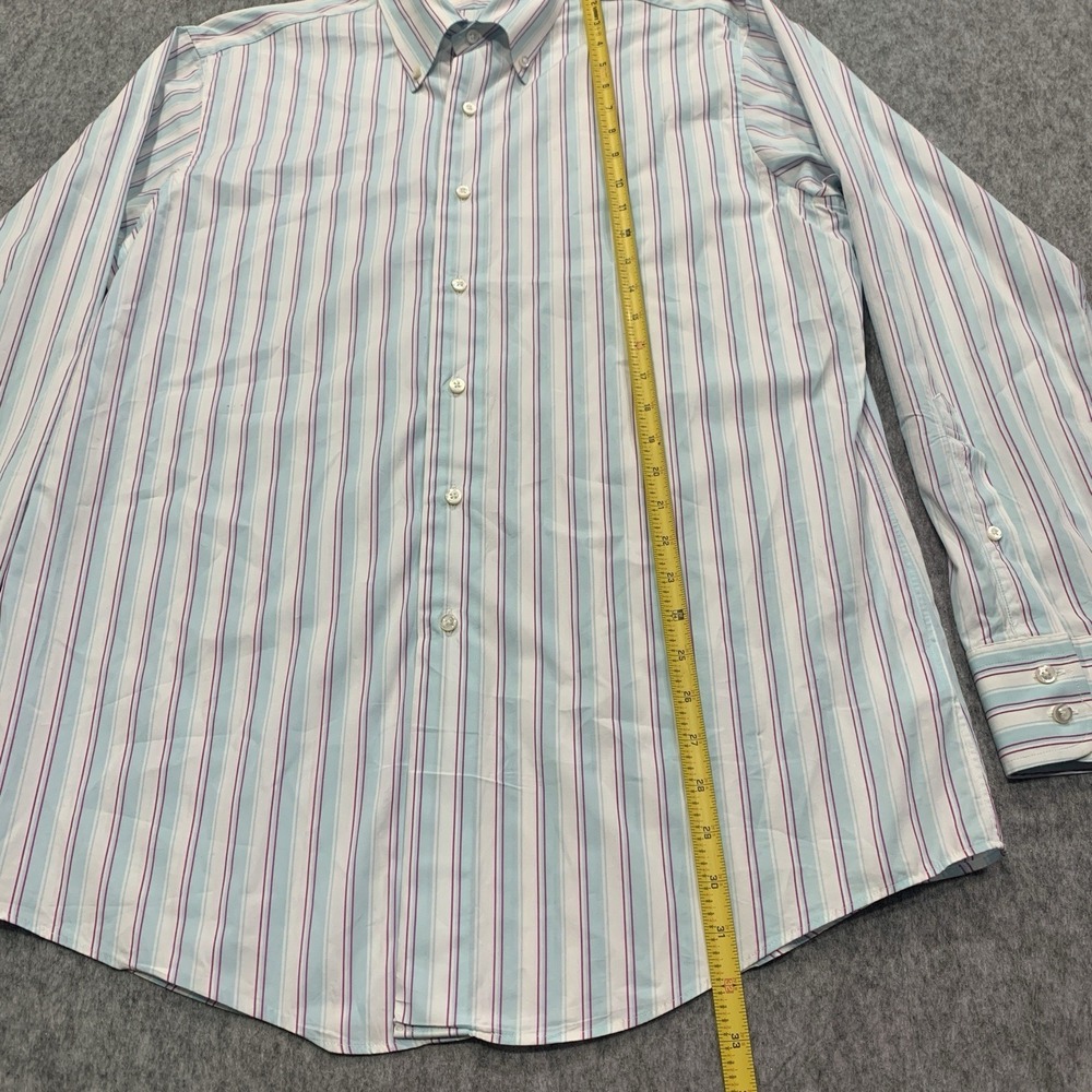 Brooks Brothers Men's Button Down Shirt Regent Italian Fabric - Size 16.5 35 - Picture 12 of 15